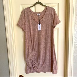 Z Supply Triblend Side Knot T Shirt Dress